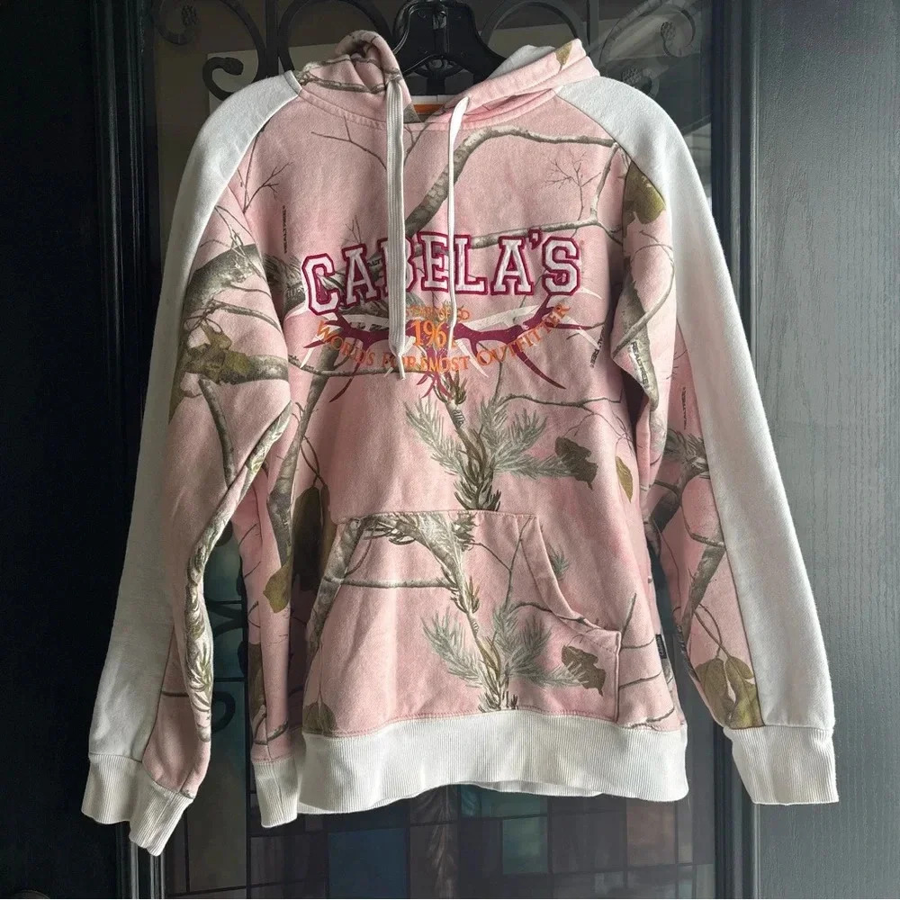 Cabelas pink camo hoodie